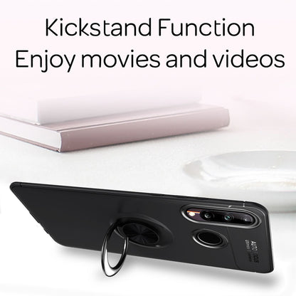NALIA Ring Handyhülle kompatibel mit Huawei P40 lite E Hülle, Silikon Cover mit 360-Grad Finger-Halter für magnetische KFZ-Halterung, Schutzhülle Phone Case Handy-Tasche Etui Bumper