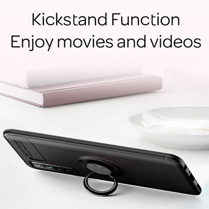 NALIA Ringhülle für Huawei P40 Lite 5G – Ring-Ständer 360° & für Magnet-Halter – GRIP360 (Mattiertes Silikon Case) – Marke aus Berlin