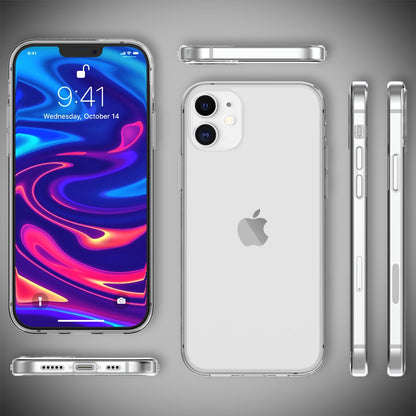 NALIA Transparente Silikonhülle für iPhone 12 / 12 Pro – Anti-Gelb & Rutschfest – GLAZE (Handyhülle Kristallklar, Schlank & Stoßfest) – Marke aus Berlin