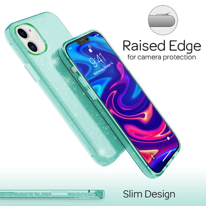 NALIA Glitzerhülle für iPhone 12 Mini – Funkelnder Glitzer-Look & Grip – SHINEPOP (Silikon Case) – Marke aus Berlin