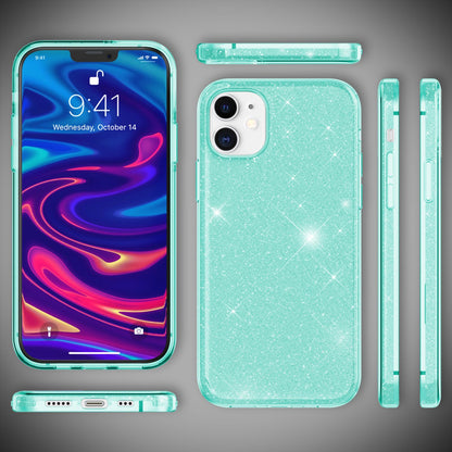 NALIA Glitzerhülle für iPhone 12 / 12 Pro – Funkelnder Glitzer-Look & Grip – SHINEPOP (Silikon Case) – Marke aus Berlin