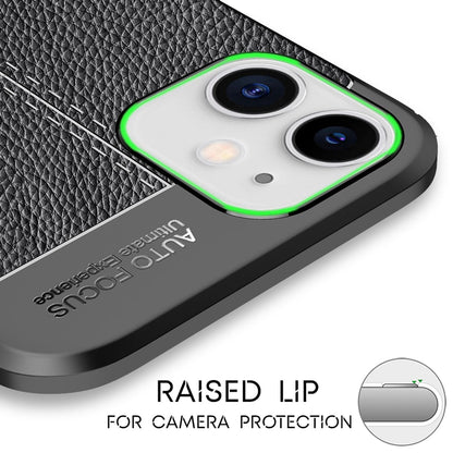 NALIA Leder-Optik Silikon Case für iPhone 12 / 12 Pro – Griffig & Matt – BARRON Handyhülle (Anti-Fingerprint, Stoßfest & Robust) – Marke aus Berlin