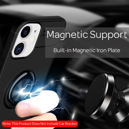 NALIA Ringhülle für iPhone 12 Mini – Ring-Ständer 360° & für Magnet-Halter – GRIP360 (Mattiertes Silikon Case) – Marke aus Berlin
