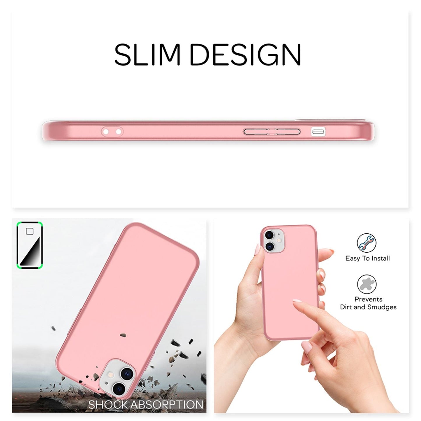 NALIA Ultra Slim Hardcase für iPhone 12 Mini – Anti-Fingerabdruck & 0.5mm Dünn – PUREFIT (Matt & Leicht) – Marke aus Berlin