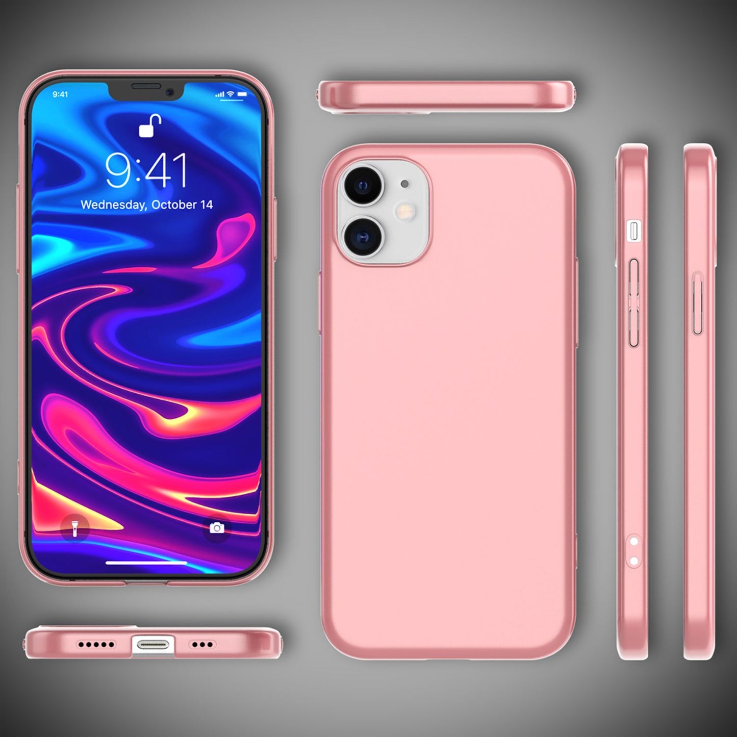 NALIA Ultra Slim Hardcase für iPhone 12 / 12 Pro – Anti-Fingerabdruck & 0.5mm Dünn – PUREFIT (Matt & Leicht) – Marke aus Berlin