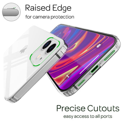 NALIA Transparente Hülle für iPhone 12 / iPhone 12 Pro – Harte Rückseite & Silikon Rand – IGNITE (Stoßfeste Handyhülle & Verstärkte Ecken) – Marke aus Berlin