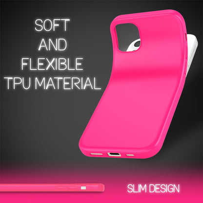 NALIA Neon Silikonhülle für iPhone 12 / 12 Pro – Soft-Touch & Signal-Neon – NEONSHOCK (Matte Schutzhülle) – Marke aus Berlin