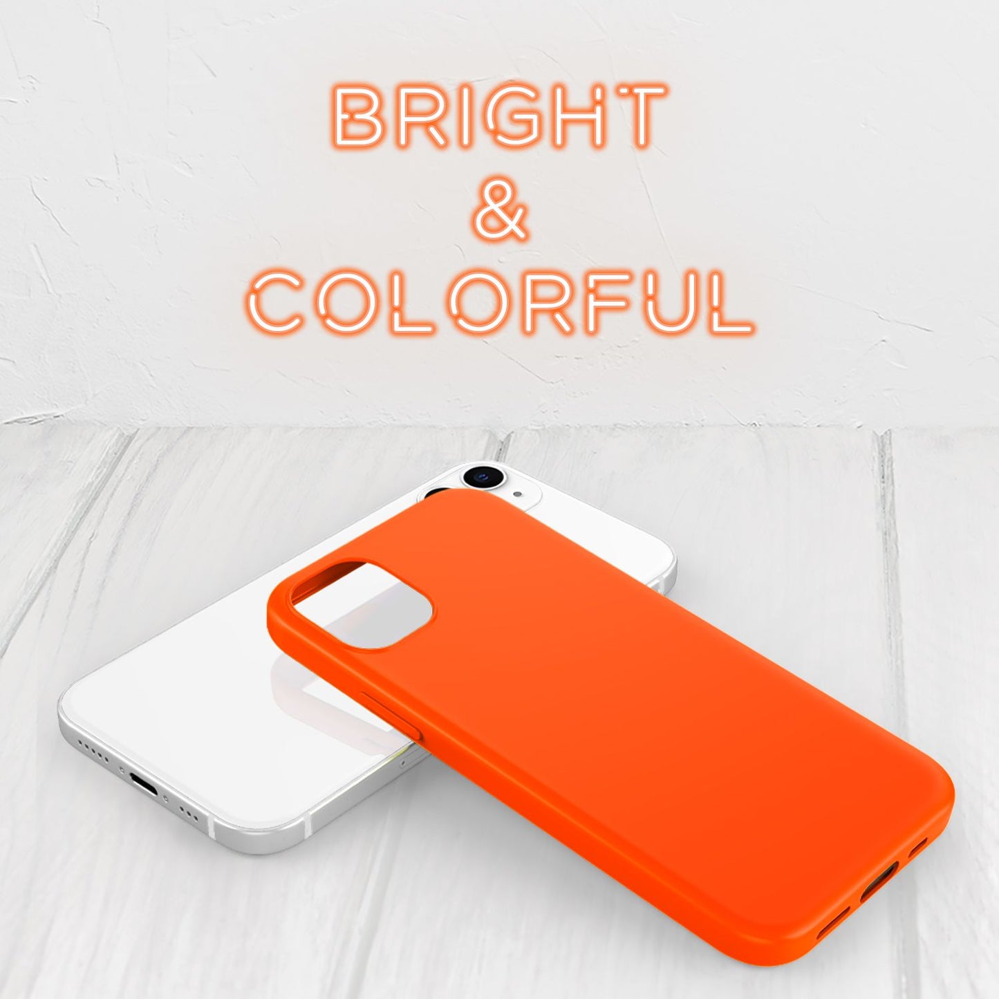 NALIA Neon Silikonhülle für iPhone 12 / 12 Pro – Soft-Touch & Signal-Neon – NEONSHOCK (Matte Schutzhülle) – Marke aus Berlin