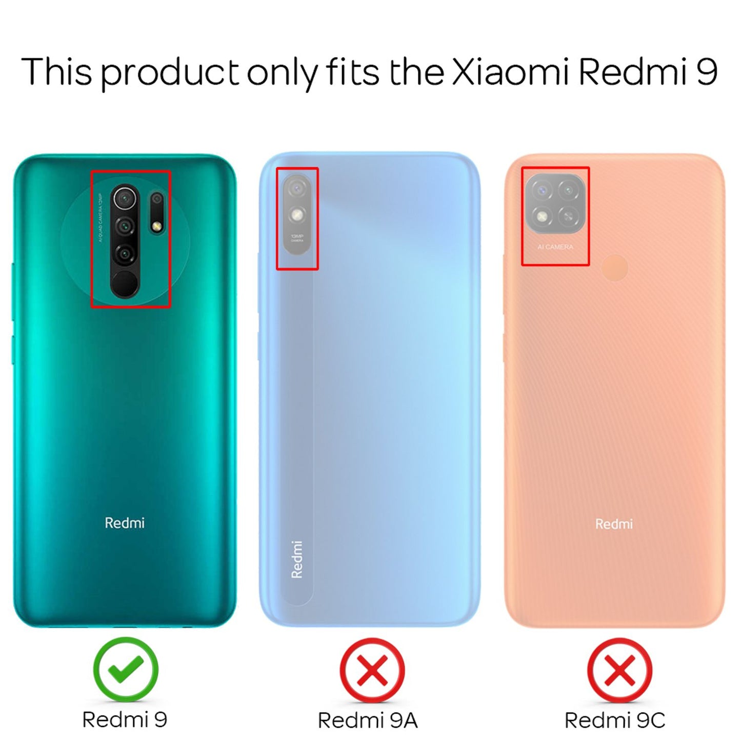 NALIA Ringhülle für Xiaomi Redmi 9 – Ring-Ständer 360° & für Magnet-Halter – GRIP360 (Mattiertes Silikon Case) – Marke aus Berlin