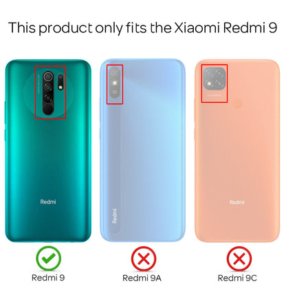 NALIA Ringhülle für Xiaomi Redmi 9 – Ring-Ständer 360° & für Magnet-Halter – GRIP360 (Mattiertes Silikon Case) – Marke aus Berlin