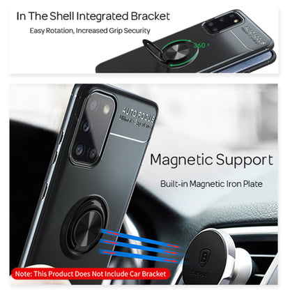 NALIA Ring Handyhülle kompatibel mit Samsung Galaxy A31 Hülle, Silikon Cover mit 360-Grad Finger-Halter für magnetische KFZ-Halterung, Schutzhülle Phone Case Handy-Tasche Etui Bumper
