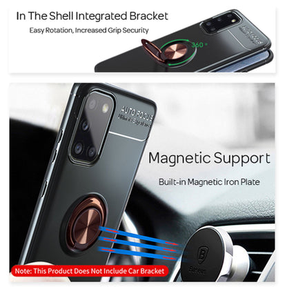 NALIA Ring Handyhülle kompatibel mit Samsung Galaxy A31 Hülle, Silikon Cover mit 360-Grad Finger-Halter für magnetische KFZ-Halterung, Schutzhülle Phone Case Handy-Tasche Etui Bumper