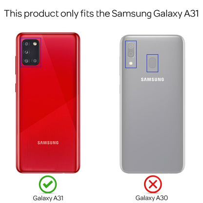 NALIA Ring Handyhülle kompatibel mit Samsung Galaxy A31 Hülle, Silikon Cover mit 360-Grad Finger-Halter für magnetische KFZ-Halterung, Schutzhülle Phone Case Handy-Tasche Etui Bumper