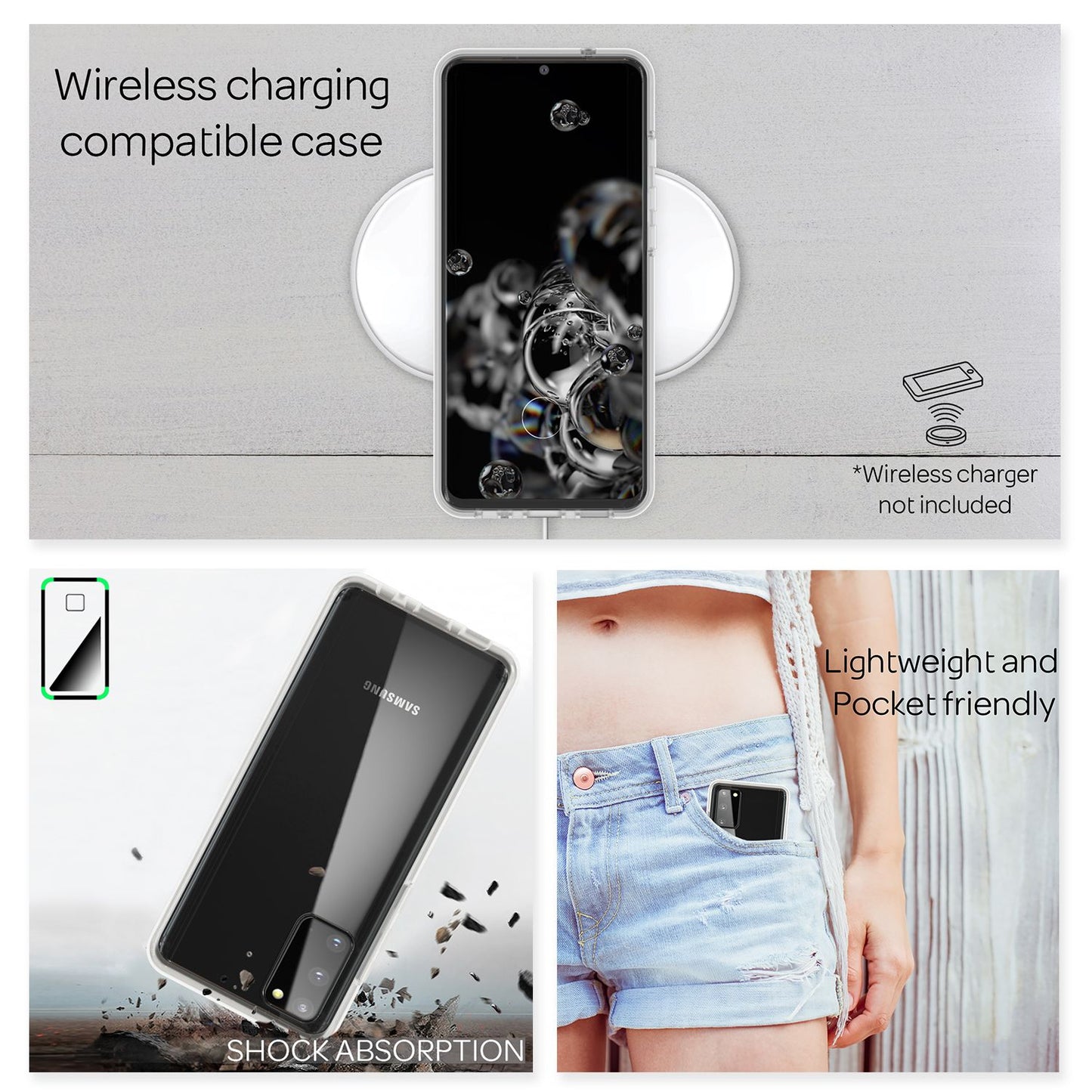 NALIA 360° Hülle für Samsung Galaxy S20 – Vorne & Hinten Schutz – 360GUARD (Full-Body Case) – Marke aus Berlin