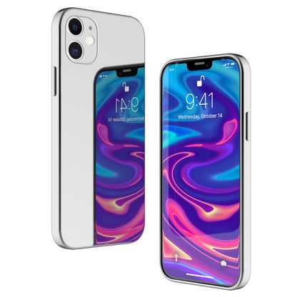 NALIA Spiegelhülle für iPhone 12 Mini – Echtes Glas (9H Spiegel & Kratzfest) – RAYN (Premium Hardcase & Silikon Bumper) – Marke aus Berlin