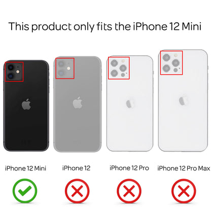 NALIA Spiegelhülle für iPhone 12 Mini – Echtes Glas (9H Spiegel & Kratzfest) – RAYN (Premium Hardcase & Silikon Bumper) – Marke aus Berlin