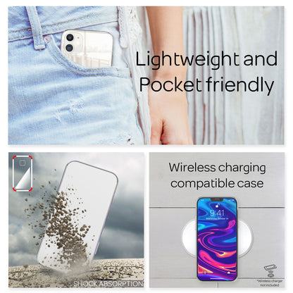 NALIA Spiegelhülle für iPhone 12 Mini – Echtes Glas (9H Spiegel & Kratzfest) – RAYN (Premium Hardcase & Silikon Bumper) – Marke aus Berlin