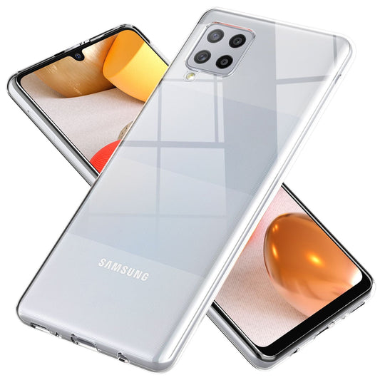 NALIA Klare Handy Hülle für Samsung Galaxy A42 5G, Slim Case Schutz Tasche Cover