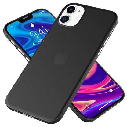 NALIA Ultra Slim Hardcase für iPhone 12 Mini – Matt-Transparent & 0.3mm Dünn – PHANTOM (Hauchdünnes Cover & Kamera-Vollschutz) – Marke aus Berlin