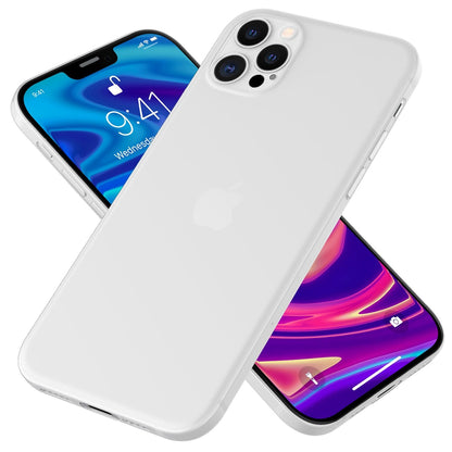 NALIA Ultra Slim Hardcase für iPhone 12 Pro Max – Matt-Transparent & 0.3mm Dünn – PHANTOM (Hauchdünnes Cover & Kamera-Vollschutz) – Marke aus Berlin