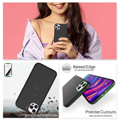 NALIA Ultra Slim Hardcase für iPhone 12 Pro Max – Matt-Transparent & 0.3mm Dünn – PHANTOM (Hauchdünnes Cover & Kamera-Vollschutz) – Marke aus Berlin
