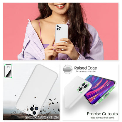 NALIA Ultra Slim Hardcase für iPhone 12 Pro Max – Matt-Transparent & 0.3mm Dünn – PHANTOM (Hauchdünnes Cover & Kamera-Vollschutz) – Marke aus Berlin