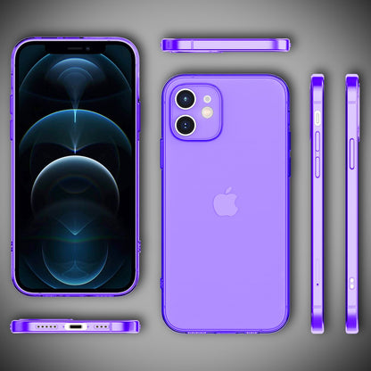 NALIA Neon Silikonhülle für iPhone 12 – Knallige Signal-Farbe & Linsenschutz – VIBE (Transparentes Case) – Marke aus Berlin