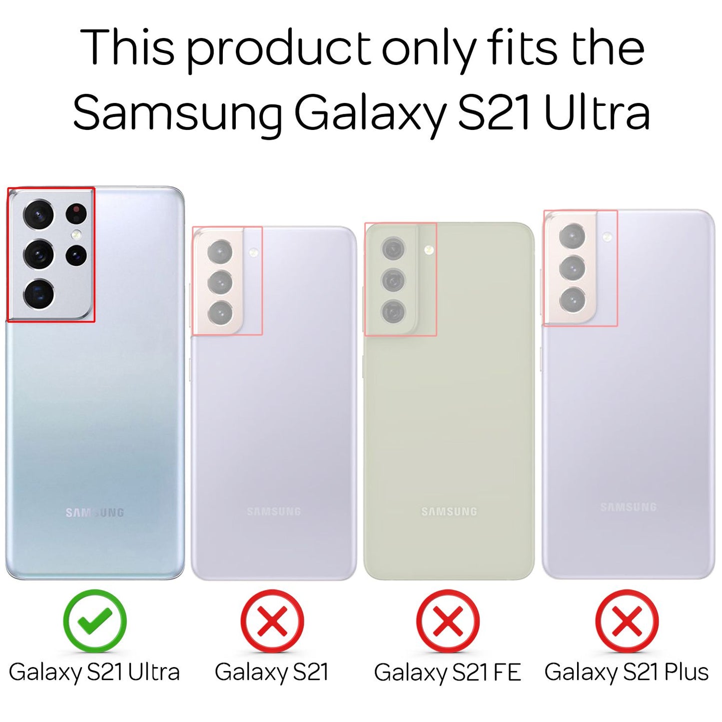 NALIA Transparente Silikonhülle für Samsung Galaxy S21 Ultra – Anti-Gelb & Rutschfest – GLAZE (Handyhülle Kristallklar, Schlank & Stoßfest) – Marke aus Berlin