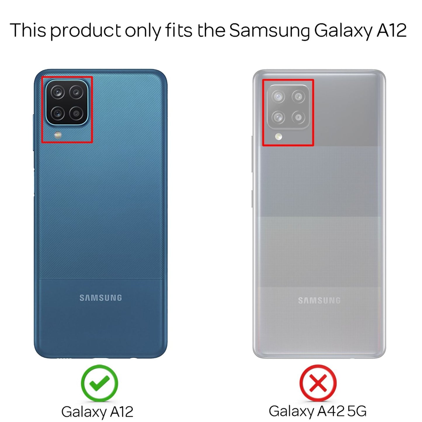 NALIA Transparente Silikonhülle für Samsung Galaxy A12 – Anti-Gelb & Rutschfest – GLAZE (Handyhülle Kristallklar, Schlank & Stoßfest) – Marke aus Berlin