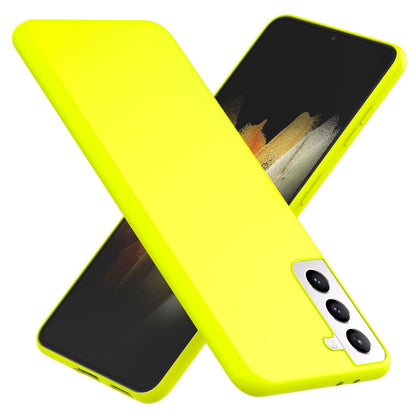 NALIA Neon Silikonhülle für Samsung Galaxy S21 – Soft-Touch & Signal-Neon – NEONSHOCK (Matte Schutzhülle) – Marke aus Berlin