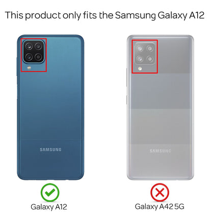 NALIA 360° Hülle für Samsung Galaxy A12 – Vorne & Hinten Schutz – 360GUARD (Full-Body Case) – Marke aus Berlin