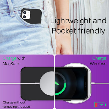 NALIA  Extra Dünne Handyhülle kompatibel mit iPhone 12 / iPhone 12 Pro Hülle, Schutzhülle Matt Ultra-Slim Bumper Cover, Rutschfest & Stoßfest Phone Case Handy-Tasche Backcover Silikonhülle - Schwarz