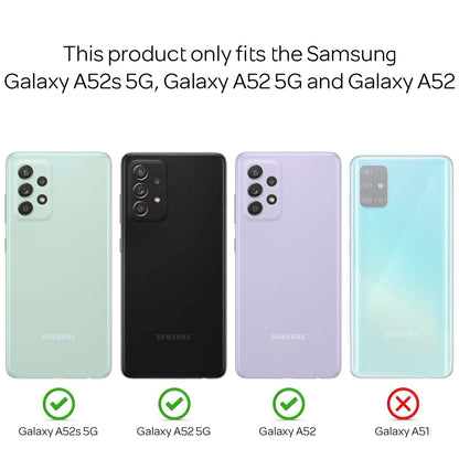 NALIA Ringhülle für Samsung Galaxy A52 / A52 5G / A52s 5G – Ring-Ständer 360° & für Magnet-Halter – GRIP360 (Mattiertes Silikon Case) – Marke aus Berlin