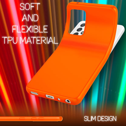 NALIA Neon Silikonhülle für Samsung Galaxy A72 – Soft-Touch & Signal-Neon – NEONSHOCK (Matte Schutzhülle) – Marke aus Berlin