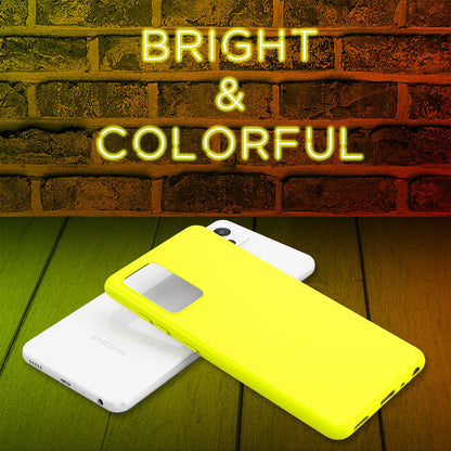 NALIA Neon Silikonhülle für Samsung Galaxy A72 – Soft-Touch & Signal-Neon – NEONSHOCK (Matte Schutzhülle) – Marke aus Berlin