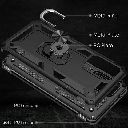 NALIA Panzerhülle für Samsung Galaxy A72 – Ring-Ständer 360° & Magnet-Halterung Kompatibel – RINGDEFEND (Stoßfestes Outdoor Case) – Marke aus Berlin