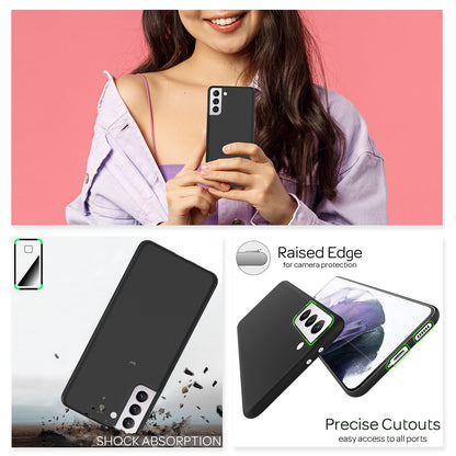 NALIA Ultra Slim Hardcase für Samsung Galaxy S21 Plus – Matt & 0.3mm Dünn – PHANTOM (Hauchdünnes Cover & Kamera-Vollschutz) – Marke aus Berlin