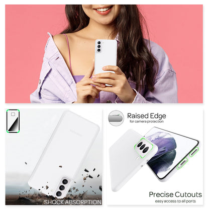 NALIA Ultra Slim Hardcase für Samsung Galaxy S21 Plus – Matt & 0.3mm Dünn – PHANTOM (Hauchdünnes Cover & Kamera-Vollschutz) – Marke aus Berlin