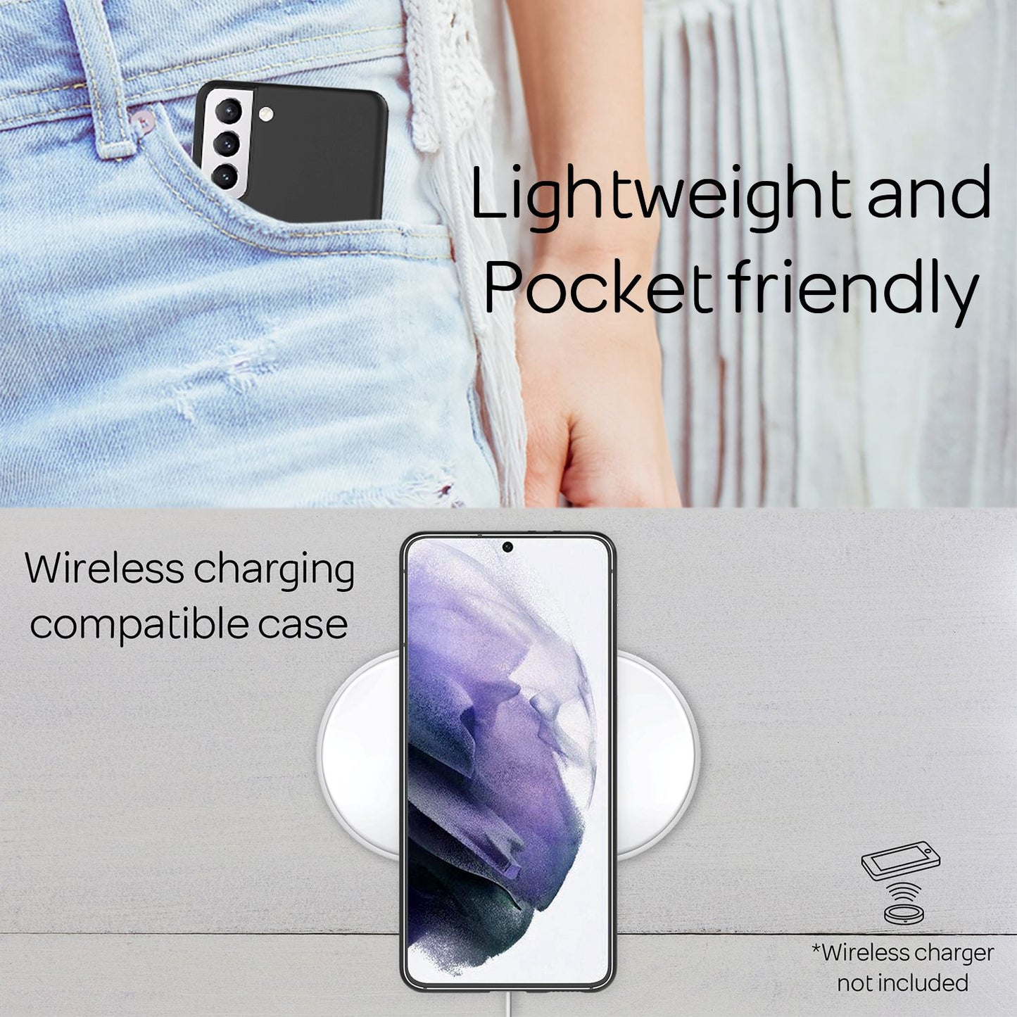 NALIA Ultra Slim Hardcase für Samsung Galaxy S21 Plus – Matt & 0.3mm Dünn – PHANTOM (Hauchdünnes Cover & Kamera-Vollschutz) – Marke aus Berlin