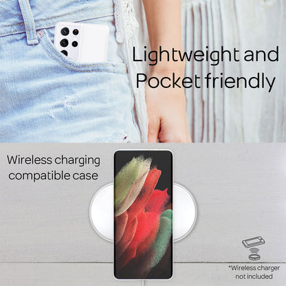 NALIA Ultra Slim Hardcase für Samsung Galaxy S21 Ultra – Matt & 0.3mm Dünn – PHANTOM (Hauchdünnes Cover & Kamera-Vollschutz) – Marke aus Berlin