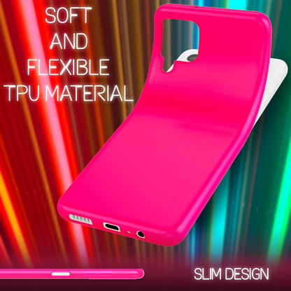 NALIA Neon Silikonhülle für Samsung Galaxy A22 4G – Soft-Touch & Signal-Neon – NEONSHOCK (Matte Schutzhülle) – Marke aus Berlin