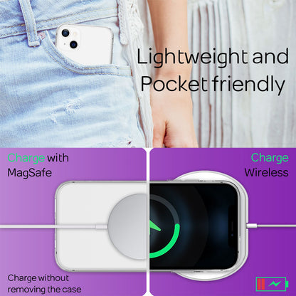 NALIA Transparente Silikonhülle für iPhone 13 Mini – Anti-Gelb & Rutschfest – GLAZE (Handyhülle Kristallklar, Schlank & Stoßfest) – Marke aus Berlin