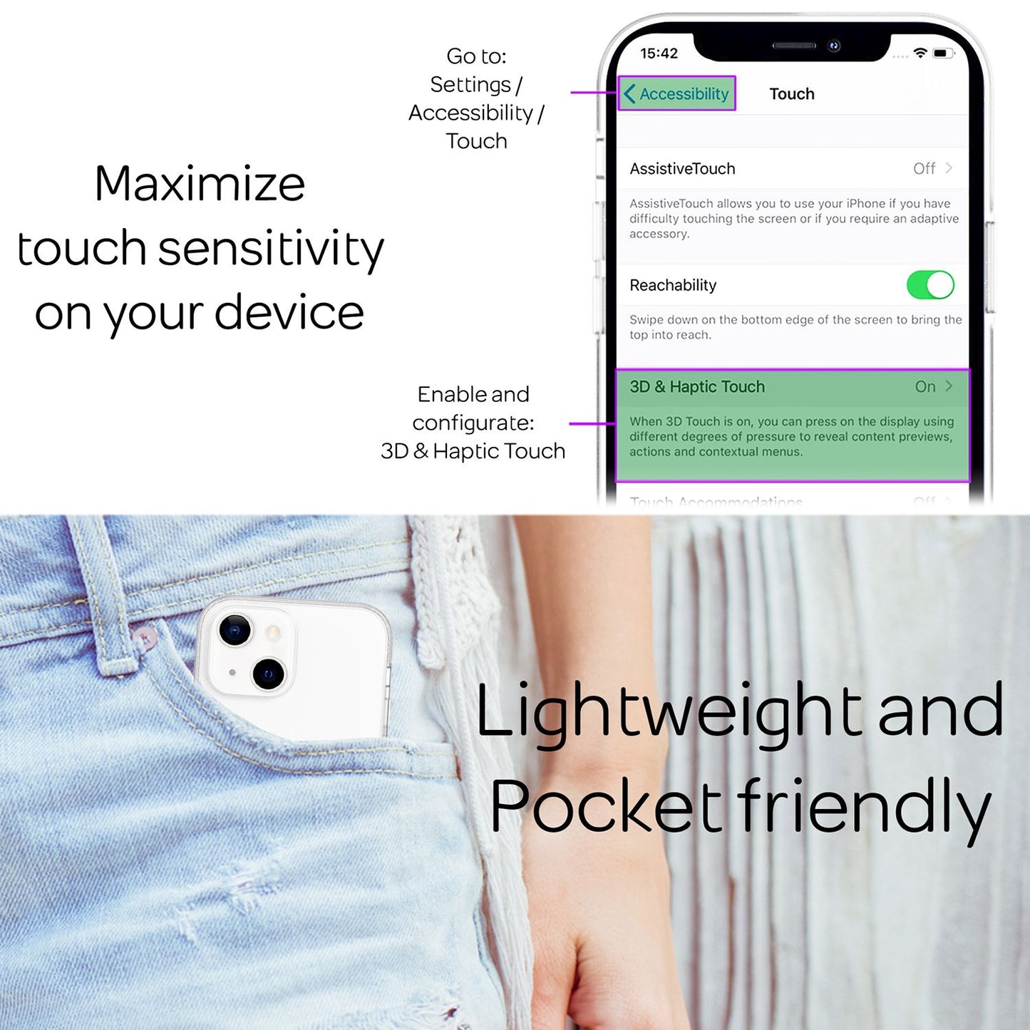 NALIA 360° Hülle für iPhone 13 Mini – Vorne & Hinten Schutz – 360GUARD (Full-Body Case) – Marke aus Berlin
