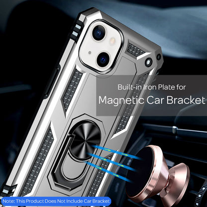 NALIA Military-Style Ringhülle kompatibel mit iPhone 13 Mini Hülle, Extrem Schützend Stoßfest Robust Outdoor Case, 360° Ring für Standfunktion & KFZ-Halterung, Hardcase & Silikon Cover