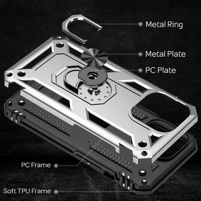 NALIA Panzerhülle für iPhone 13 Pro Max – Ring-Ständer 360° & Magnet-Halterung Kompatibel – RINGDEFEND (Stoßfestes Outdoor Case) – Marke aus Berlin