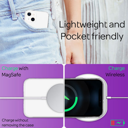 NALIA Klares Kratzfestes Case kompatibel mit iPhone 13 Mini Hülle, Transparent Anti-Gelb Durchsichtig Stoßfest Harte Rückseite & Silikon Rahmen, Hard Backcover Hybrid Handyhülle Schutzhülle Cover
