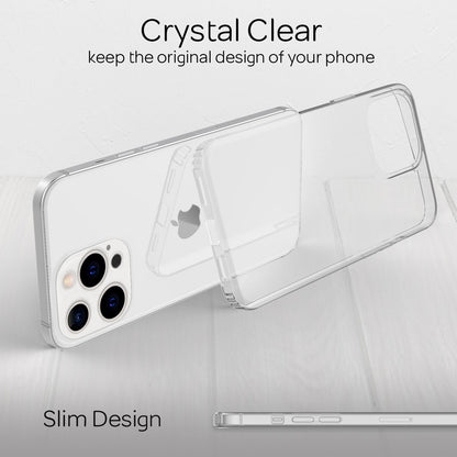 NALIA Transparente Hülle für iPhone 13 Pro Max – Harte Rückseite & Silikon Rand – IGNITE (Stoßfeste Handyhülle & Verstärkte Ecken) – Marke aus Berlin