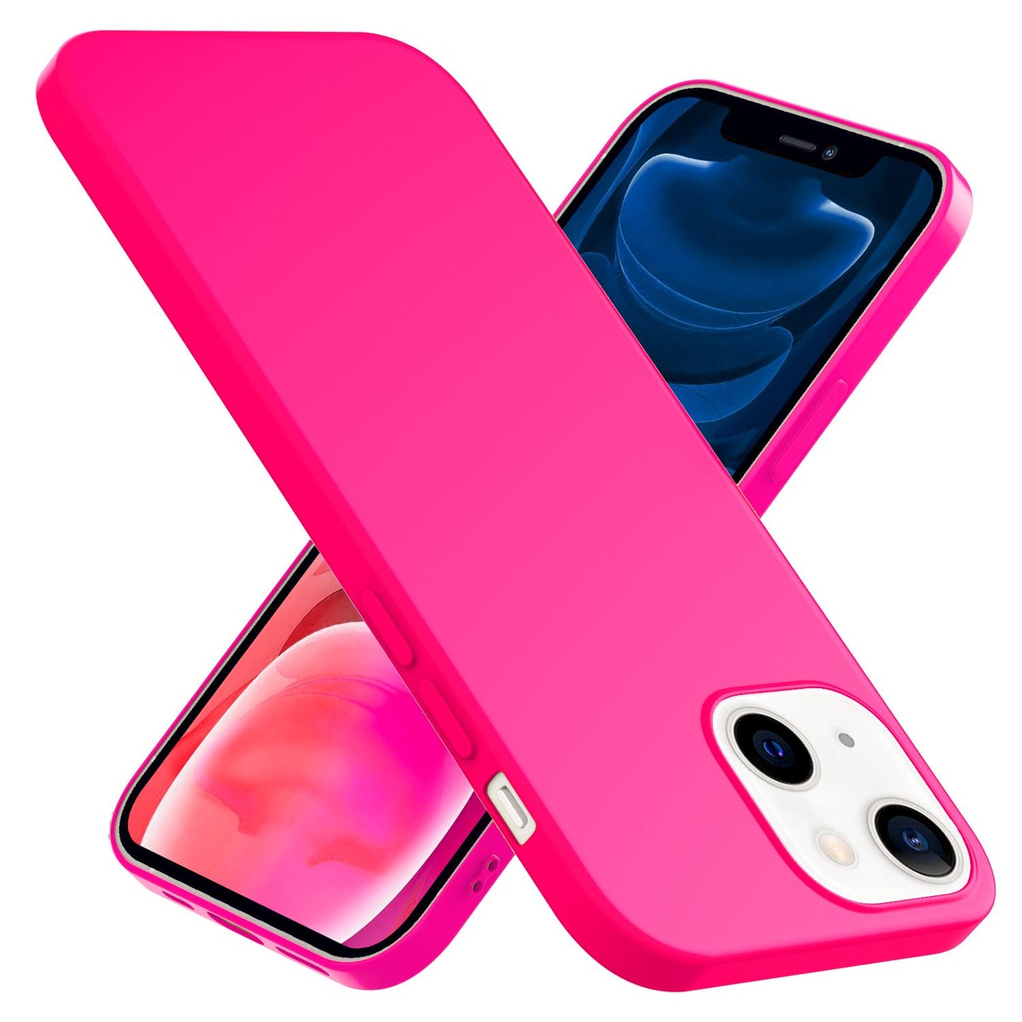 NALIA Bunte Neon Silikonhülle kompatibel mit iPhone 13 Mini Hülle, Intensive Farbe Rutschfest Samtig Weich Gummiert, Stoßfest Dünn Soft Case Handyhülle Silikon Schutzhülle TPU Gel Cover