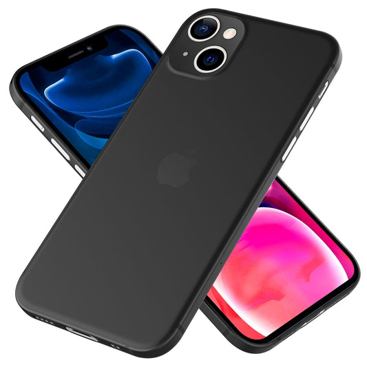 NALIA Ultra Slim Hardcase für iPhone 13 Mini – Matt-Transparent & 0.3mm Dünn – PHANTOM (Hauchdünnes Cover & Kamera-Vollschutz) – Marke aus Berlin