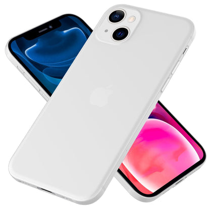 NALIA Ultra Slim Hardcase für iPhone 13 Mini – Matt-Transparent & 0.3mm Dünn – PHANTOM (Hauchdünnes Cover & Kamera-Vollschutz) – Marke aus Berlin